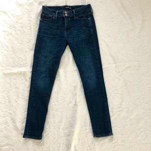 Express cropped legging Size 4 mid rise denim